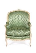 A French bergere armchair