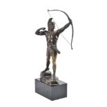 A bronze model of a Greek archer