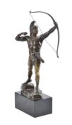 A bronze model of a Greek archer