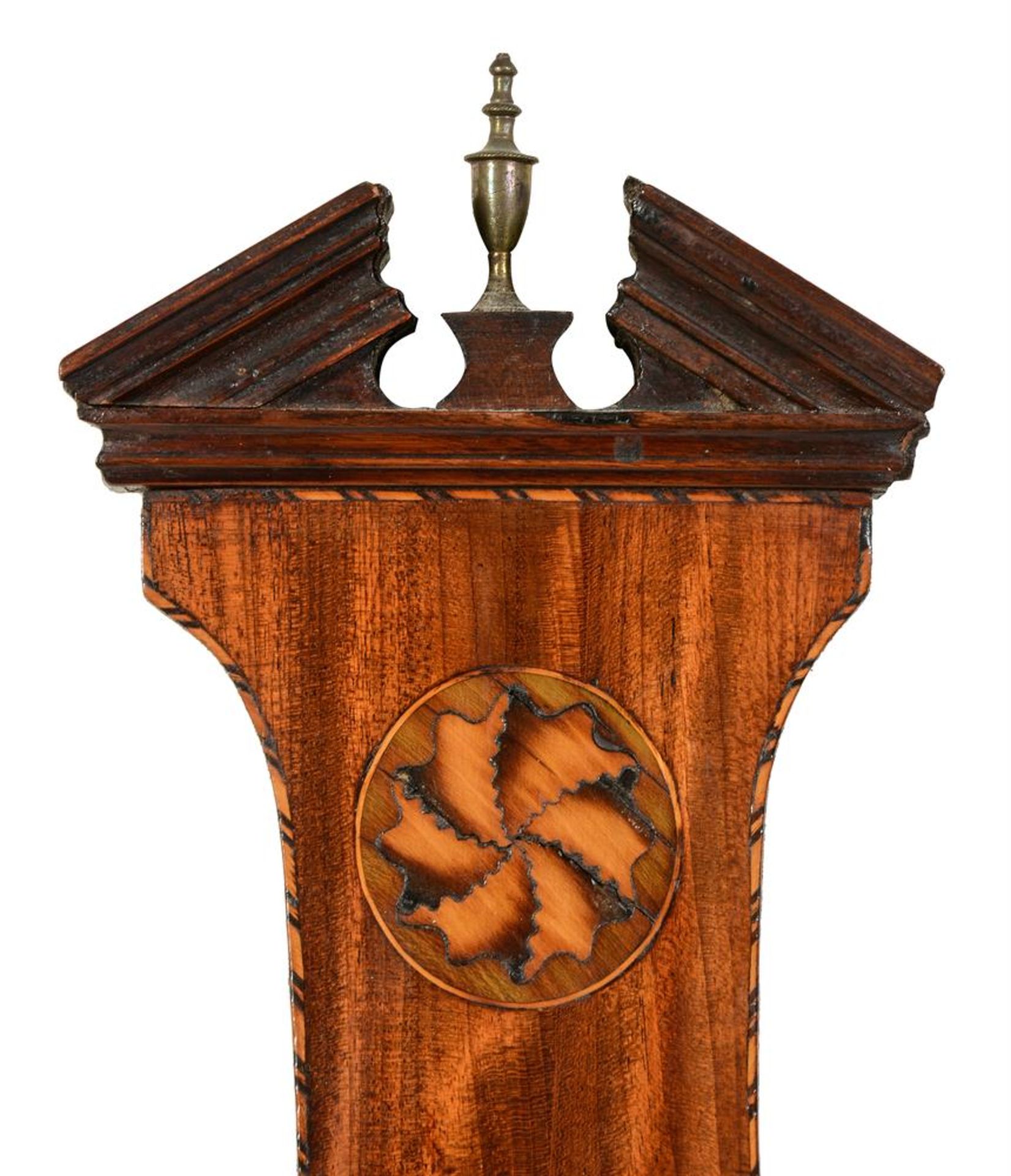 A mahogany and inlaid wheel barometer - Image 2 of 3