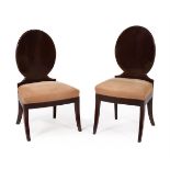 A pair of Continental side chairs