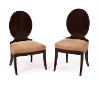 A pair of Continental side chairs