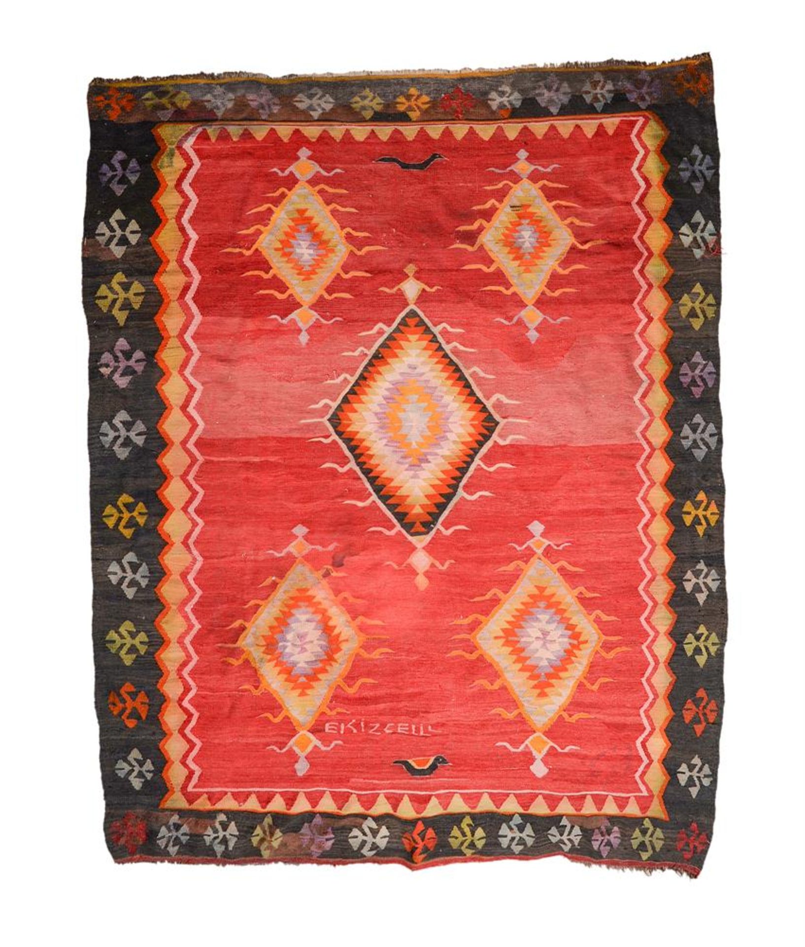 A Turkish kilim rug