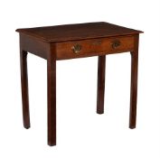 A George III oak side table