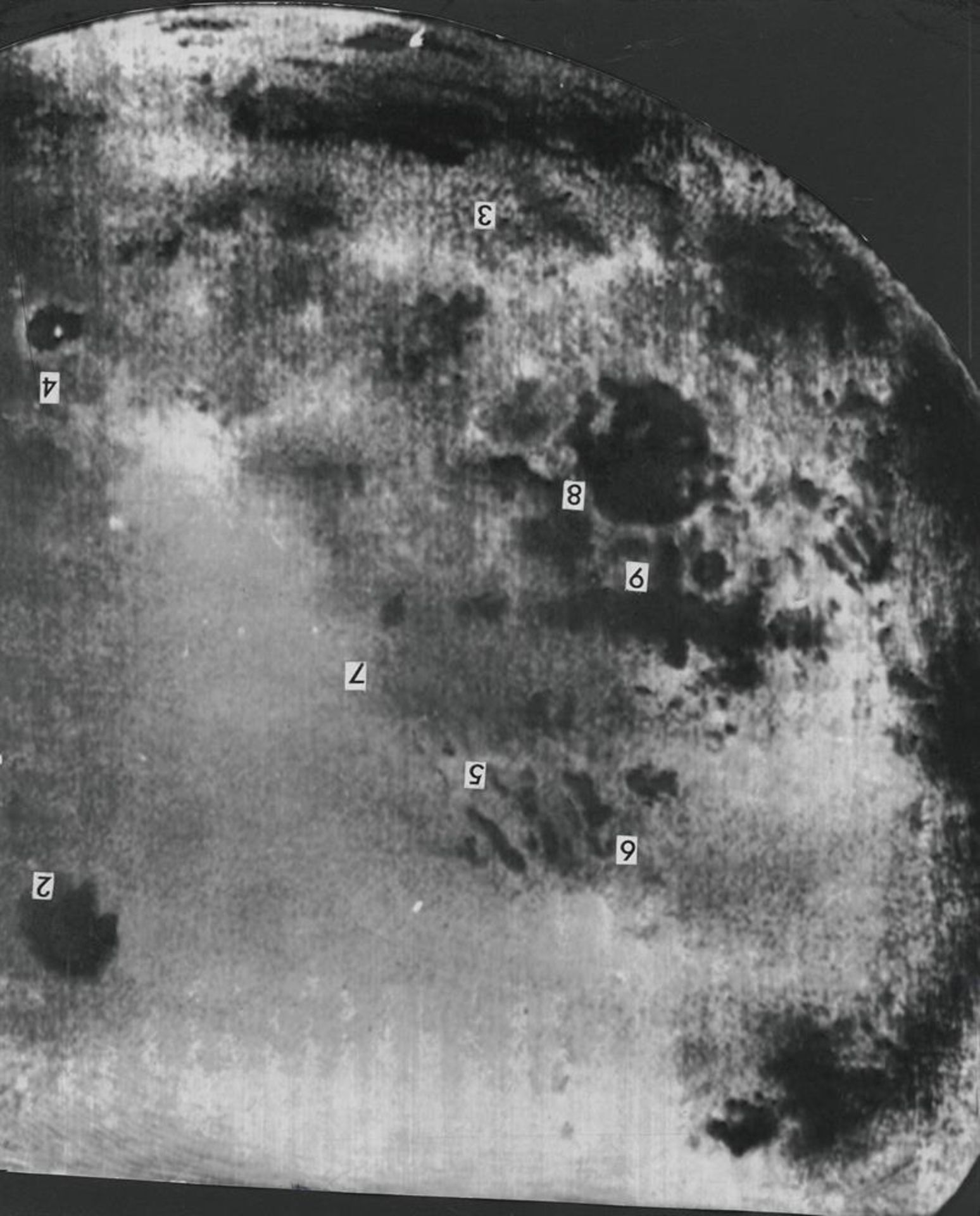 The first views of the Moon's far side, Luna 3, 4-22 Oct 1959