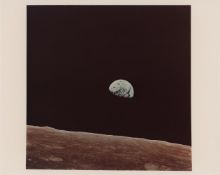Earthrise (original Hasselblad frame), Apollo 8, 24 Dec 1968