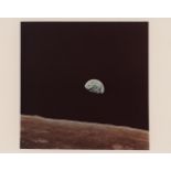 Earthrise (original Hasselblad frame), Apollo 8, 24 Dec 1968