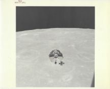 Command Module 'Charlie Brown' photographed over the Moon, Apollo 10, 18-26 May 1969