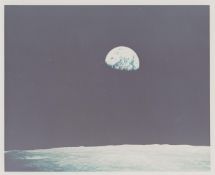 Rare second colour photograph of the first Earthrise witnessed by humans, Apollo 8, 24 Dec 1968