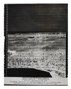 Five lunar surface views [large format], Lunar Orbiter 3, 1967
