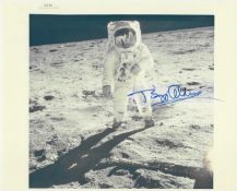 Celebrated 'visor' portrait of Buzz Aldrin by Neil Armstrong, SIGNED, Apollo 11, 16-24 Jul 1969