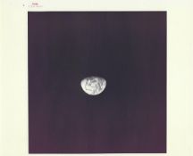 View of receding Earth during trans-lunar coast, Apollo 10, 18-26 May 1969