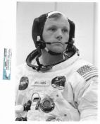 Neil Armstrong suits up for the world's first manned lunar landing, Apollo 11, 16-24 Jul 1969