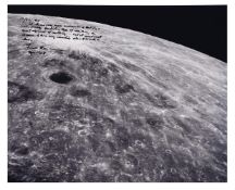 View of the lunar far side, SIGNED by Frank Borman, Apollo 8, 21-27 Dec 1968