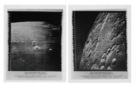 Lunar surface views (4 prints), Lunar Orbiter 5, Aug 1967