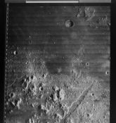 Moon: Vallis Alpes and Crater Protagoras [large format], Lunar Orbiter 4, 1967