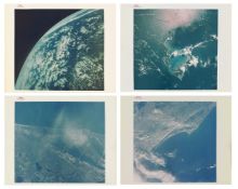 Earth from space (4 views), Gemini 4,5,7 and 11, 1965-1966