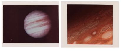 Jupiter and its two moons (2 views), Voyager 1, Jan/Mar 1979