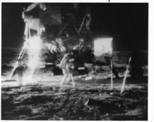 First TV transmission from the Moon: Buzz Aldrin's 'kangaroo' run, Apollo 11, 16-24 Jul 1969