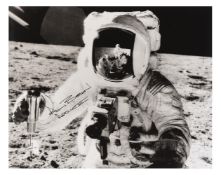 The 'Visor' portrait of Alan Bean, SIGNED [large format], Apollo 12, 14-24 Nov 1969