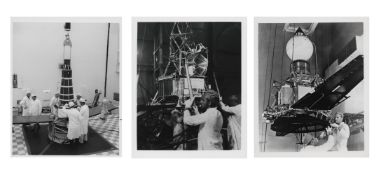 Construction of Ranger and Mariner robotic probes (4 views), 1962-1965