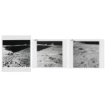 Triptych: moonscapes near St George's, Station 2, Apollo 15, 26 Jul-7 Aug 1971