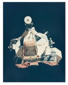 'Challenger' in lunar orbit before rendezvous with the CM [large format], Apollo 17, 7-19 Dec 1972