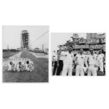 The first manned Apollo flight, pre-launch and recovery views of the crew, Apollo 7, 11-22 Oct 1968