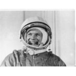 Portrait of the first human to journey into outer space, Yuri Gagarin, Vostok 1, 12 Apr 1961