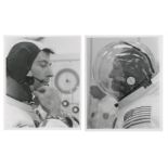 Spacesuit portraits of John Young and Thomas Stafford, Apollo 10, 18-26 May 1969