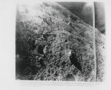 First photograph transmitted from the surface of the Moon, Luna 9, 2 Feb 1966
