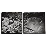 Diptych: orbital images of lunar craters [large format], Apollo 16, 16-27 Apr 1972