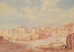 Rudolf Muller (1802-1865) & Friedrich Horner (1800-1864), The Forum at Pompeii