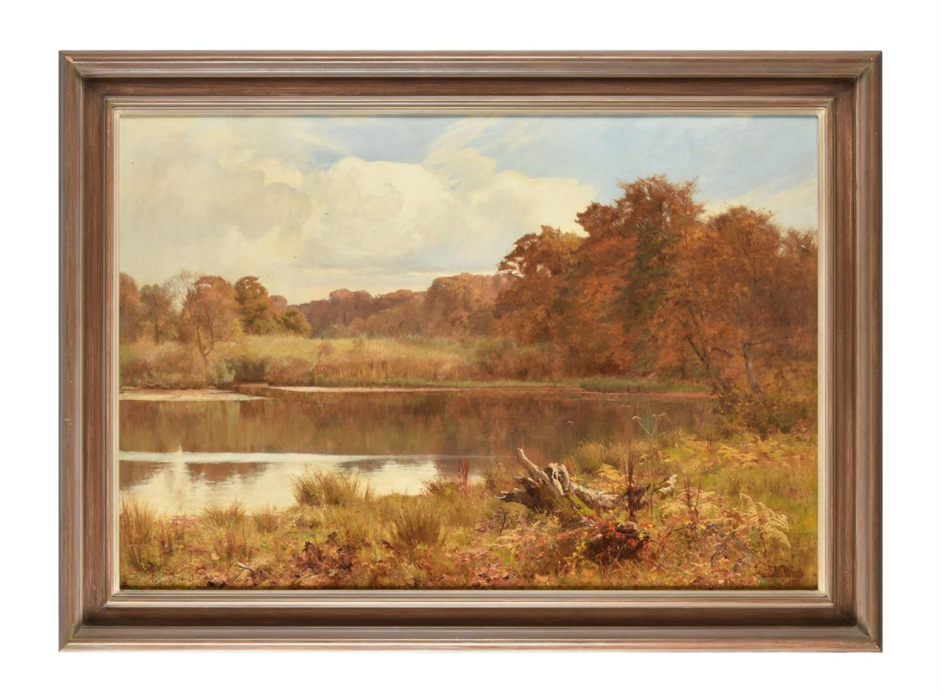 Edward Wilkins Waite (British 1854-1924), A Silent Pool - Autumn - Image 2 of 3