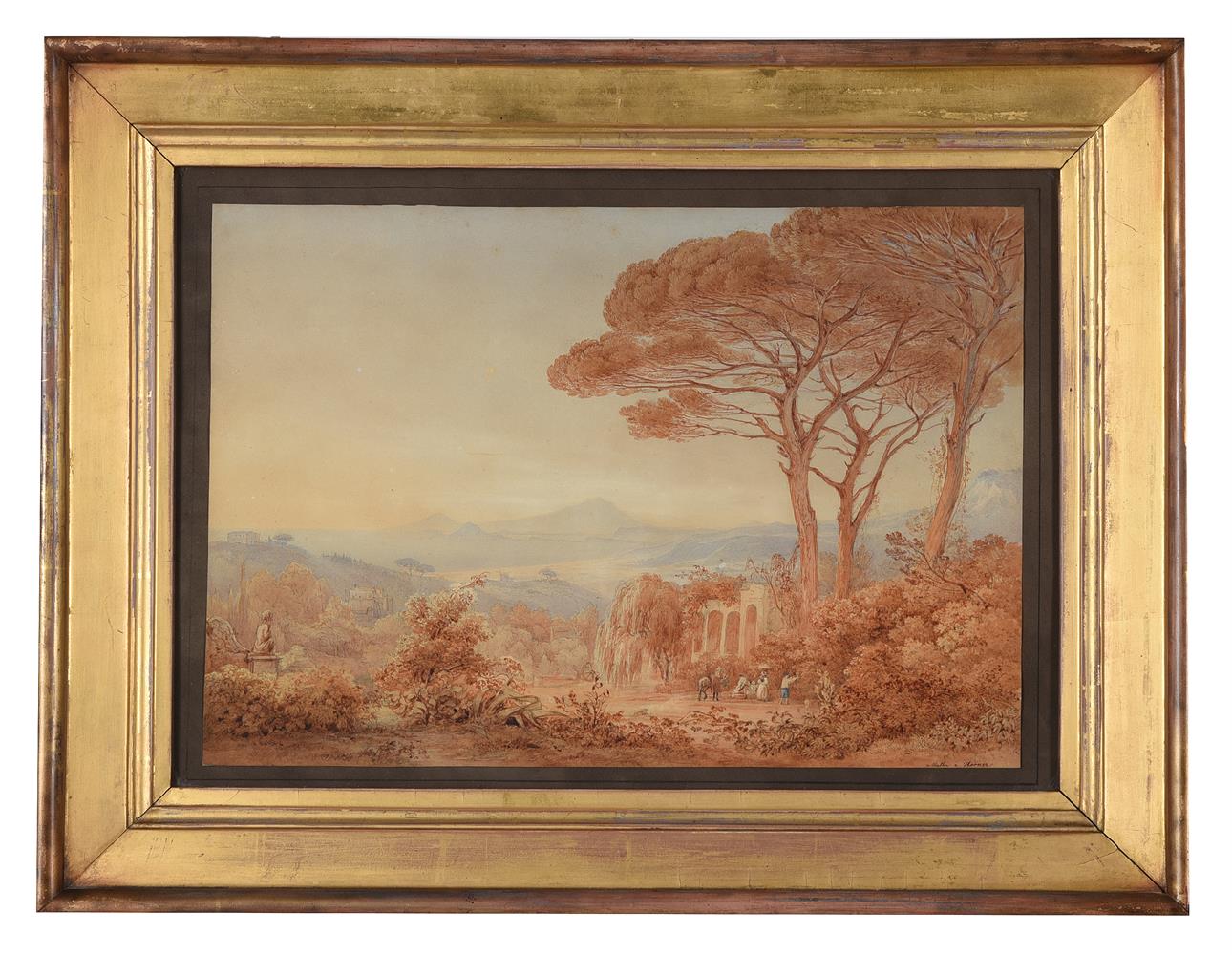 Rudolf Muller (1802-1865) & Friedrich Horner (1800-1864), A mountainous Italianate Landscape - Image 2 of 3