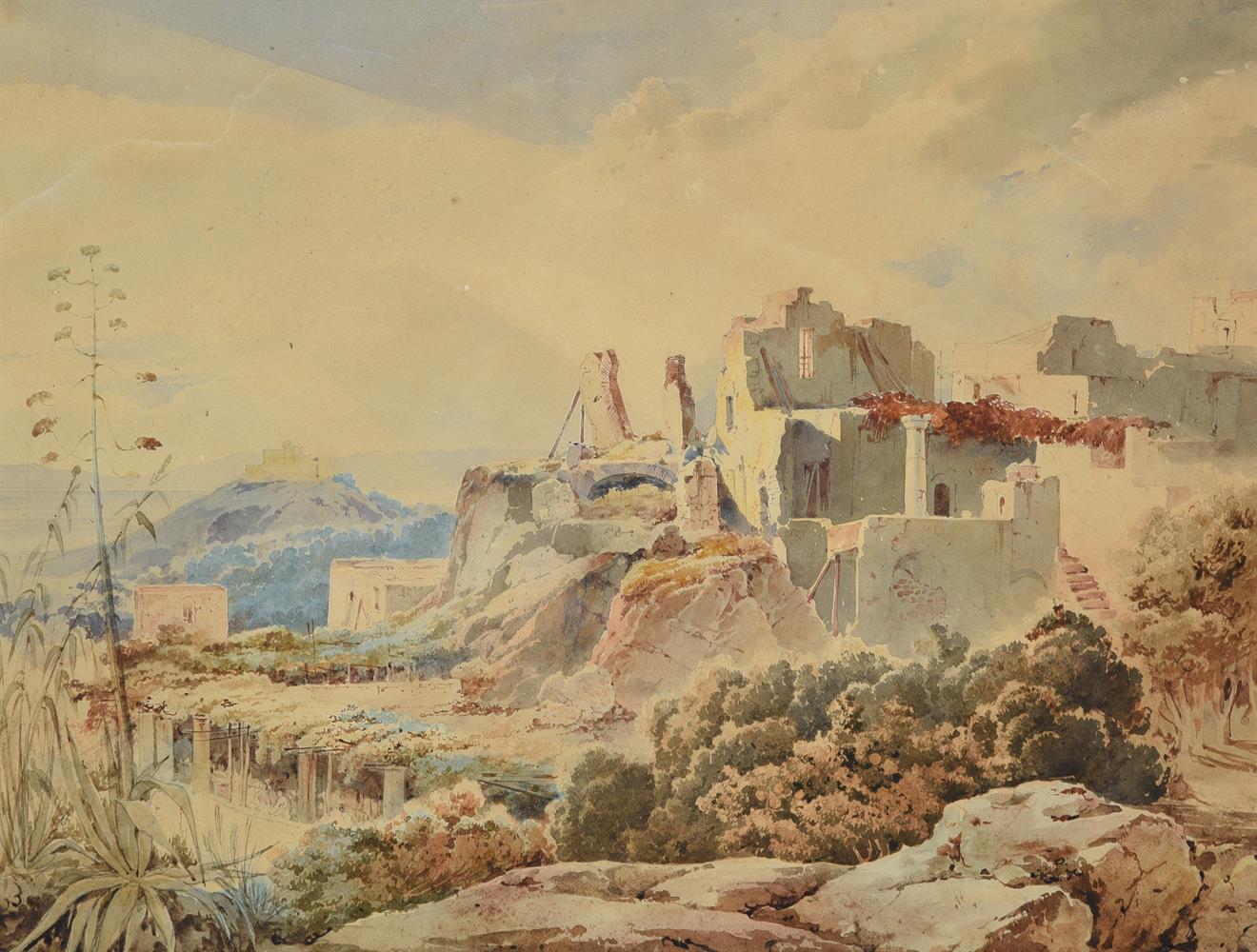 Rudolf Muller (1802-1865) & Friedrich Horner (1800-1864), The Forum at Pompeii - Image 2 of 6