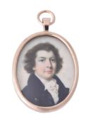 Y Attributed to John Donaldson (British 1737 - 1801), A gentleman, wearing blue coat