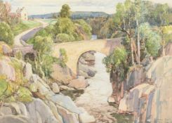 λ Samuel John Lamorna Birch (British 1869 -1955), Dulsie Bridge, Scotland, 1934