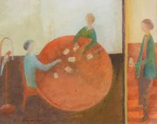λ David Brayne (British b. 1954), The card players; Peeling an orange
