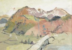 λ Fred Yates (British 1922-2008), Snowdonia Mountains
