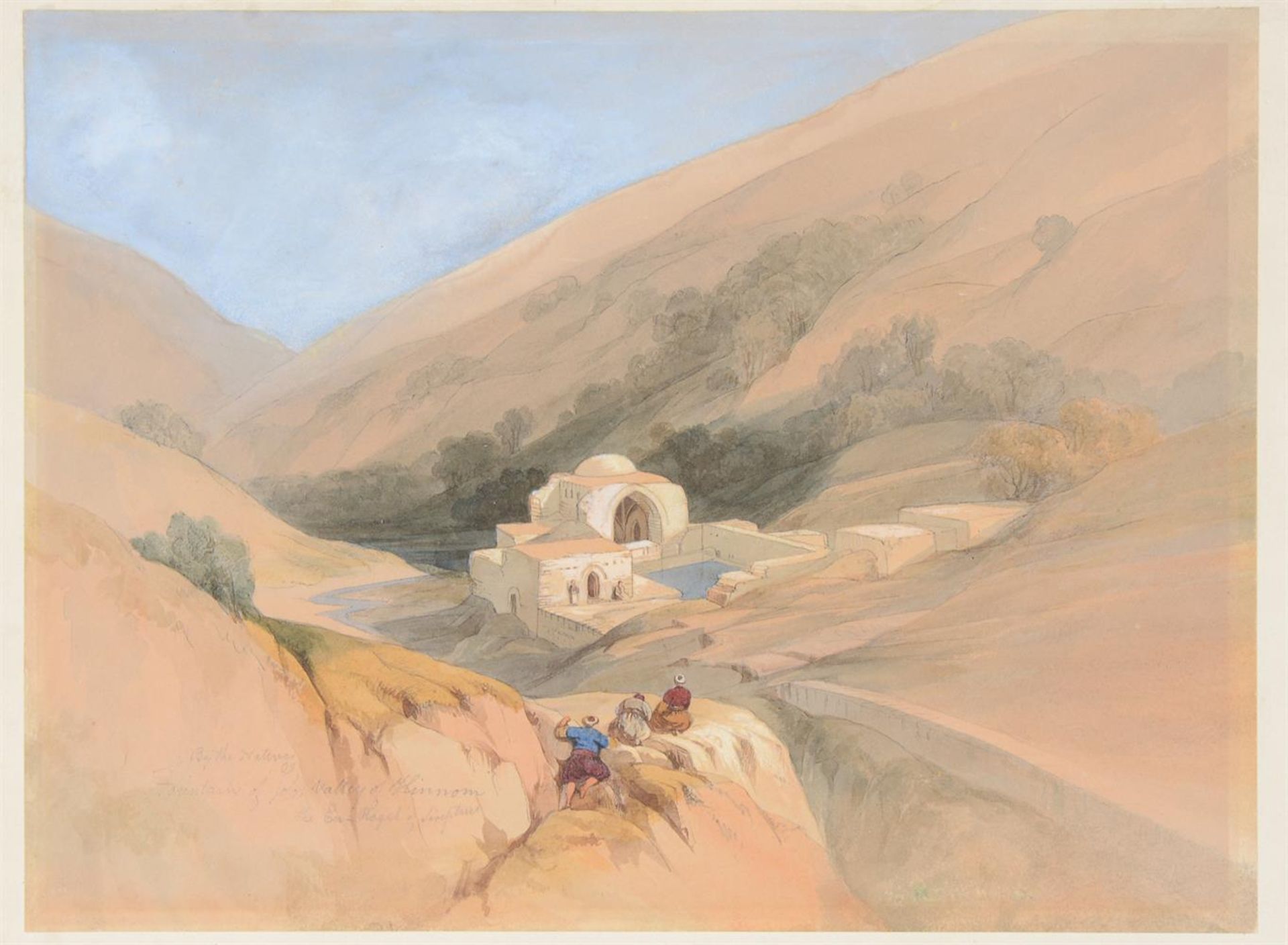 After David Roberts (British 1796 - 1864), Fountain of Job, Valley of Hinnom