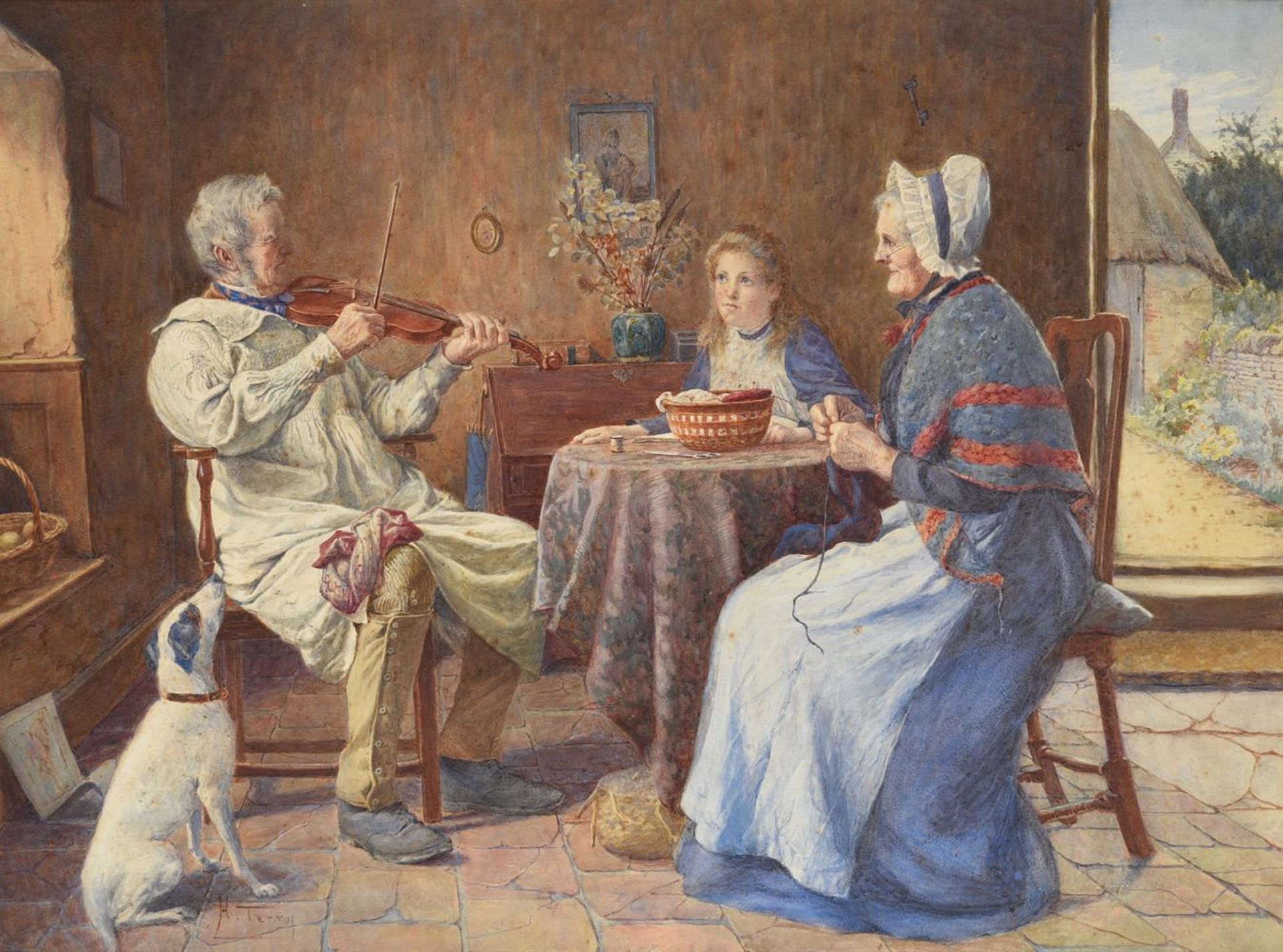 Henry M. Terry (British active 1880-1920), The recital