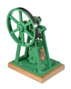 A well engineered model of an over-type vertical steam engine