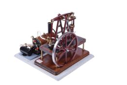 An exhibition quality model of a Cotswold Heritage Vulcan beam engine steam plant