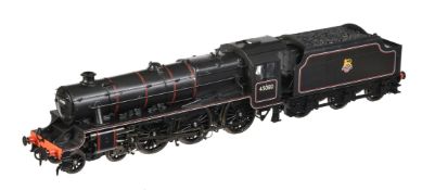 A gauge 1 Accucraft UK model of a Class 5MT Stanier 'Black 5' tender locomotive No 45080