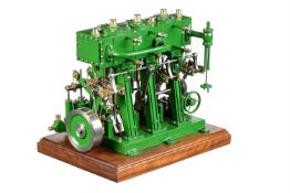 A Freelance model of a triple expansion marine live steam engine