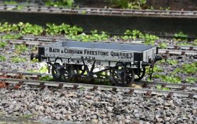 A 5 inch gauge 10 ton private owners wagon 'Bath & Corsham Quarries Limited No 15