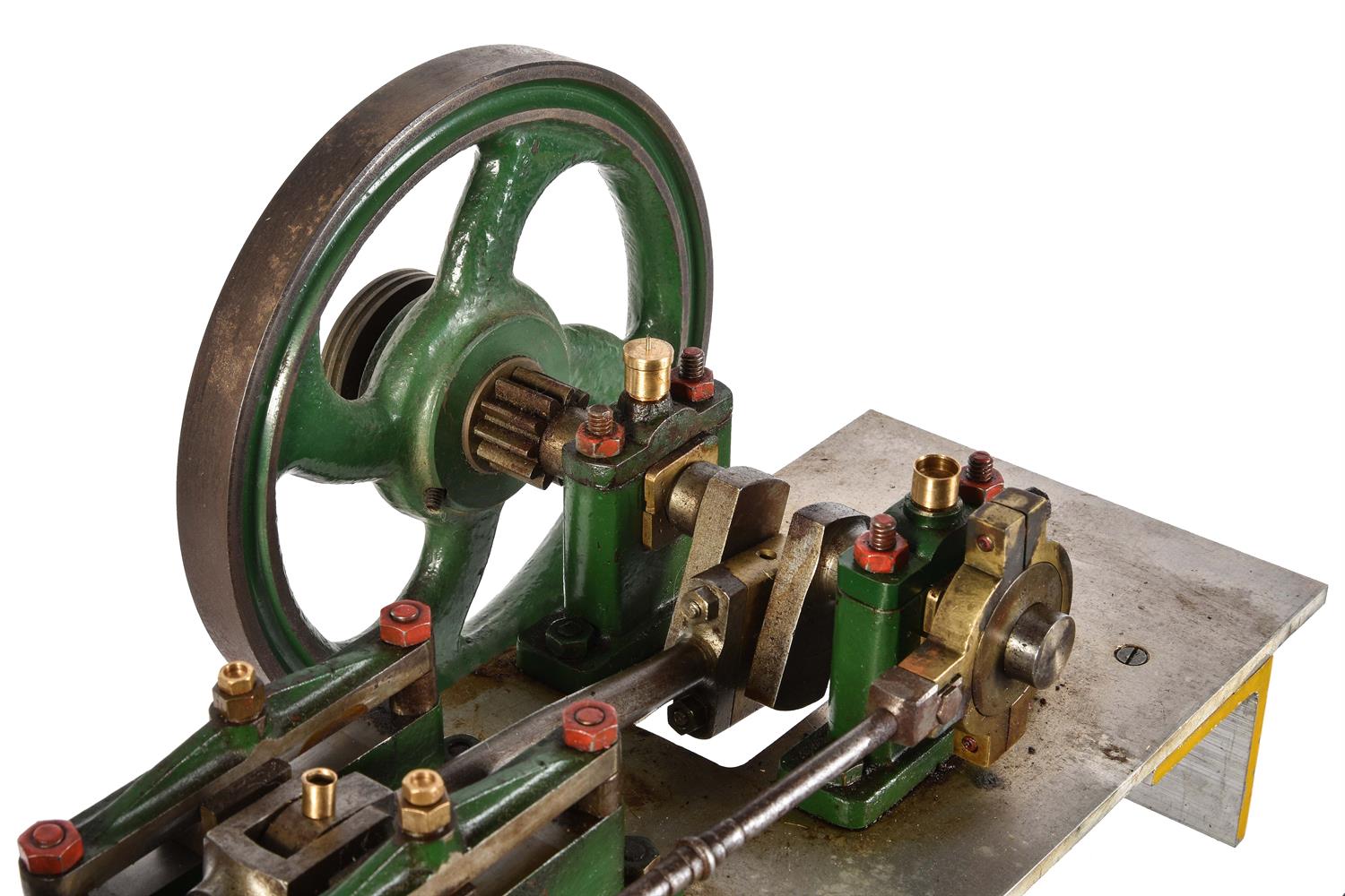An early 20th Century model of a horizontal live steam mill engine - Image 4 of 4