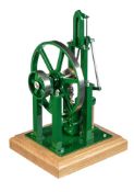 A freelance model of a live steam steeple engine