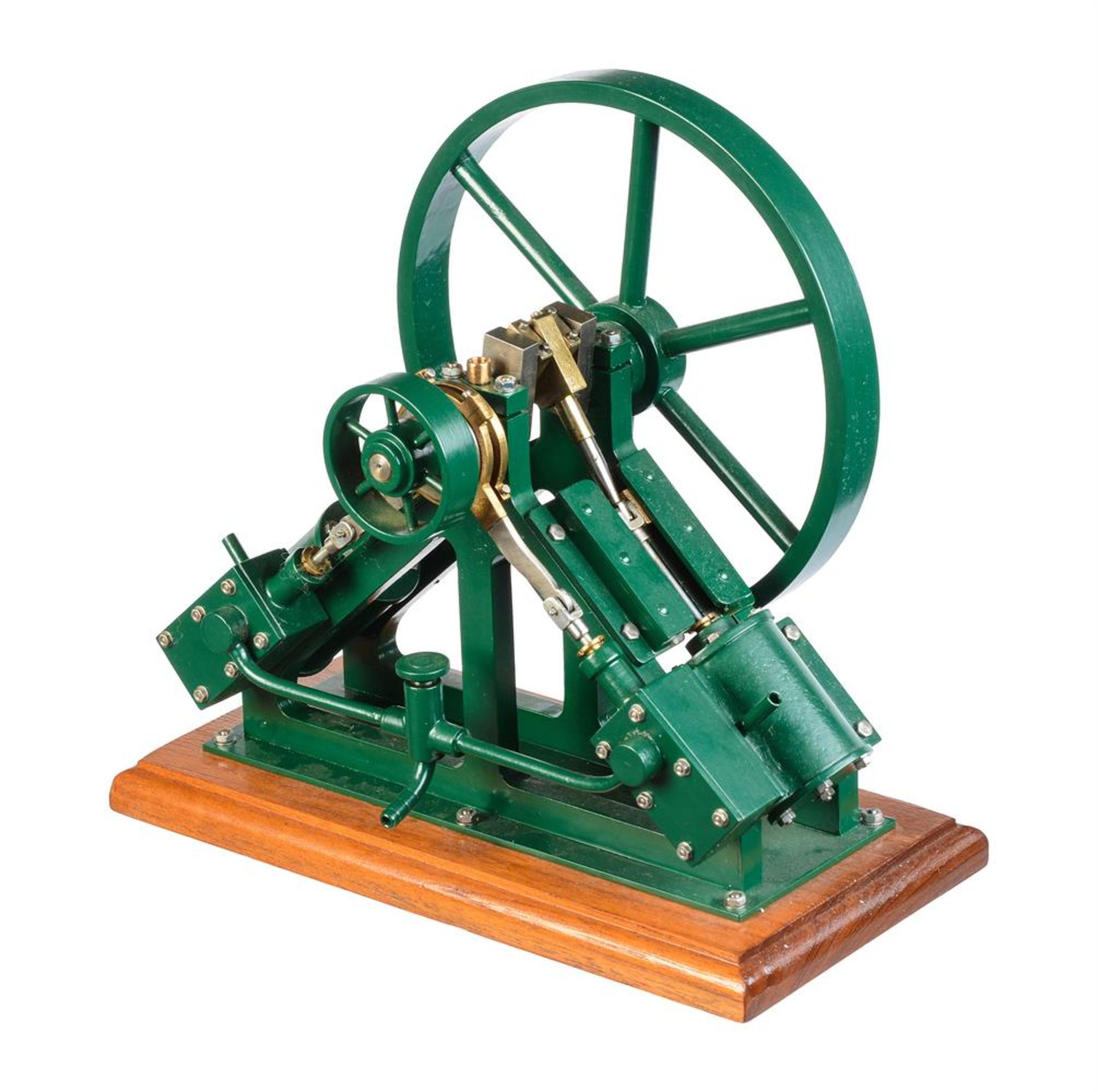 A well-engineered model of a twin diagonal live steam marine engine - Image 2 of 2